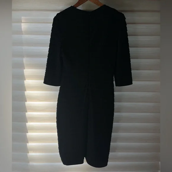 Adrianna Papell V Neck 3/4 Sleeves Dress - Picture 7 of 7